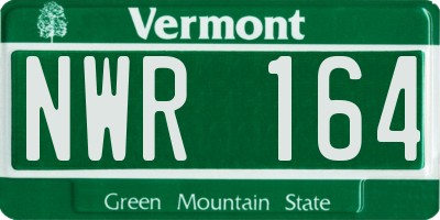 VT license plate NWR164
