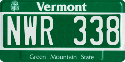 VT license plate NWR338