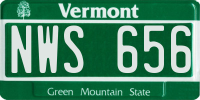 VT license plate NWS656