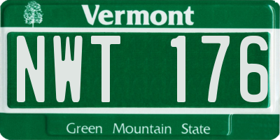 VT license plate NWT176