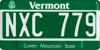 VT license plate NXC779