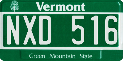 VT license plate NXD516
