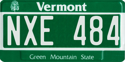 VT license plate NXE484