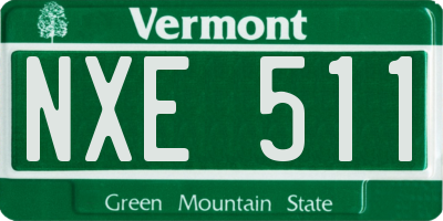 VT license plate NXE511