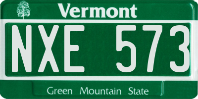 VT license plate NXE573