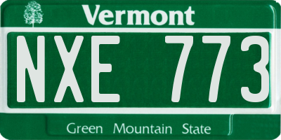 VT license plate NXE773