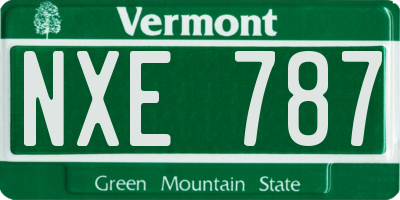 VT license plate NXE787