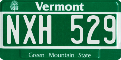 VT license plate NXH529
