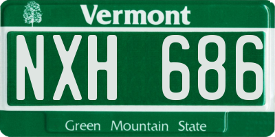 VT license plate NXH686