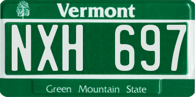 VT license plate NXH697