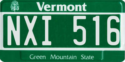 VT license plate NXI516