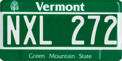 VT license plate NXL272