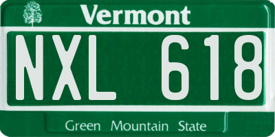 VT license plate NXL618