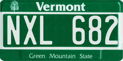 VT license plate NXL682
