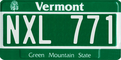 VT license plate NXL771