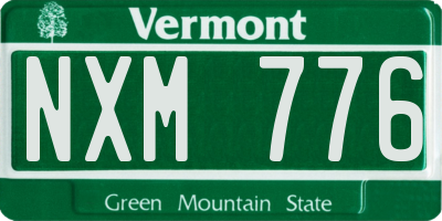 VT license plate NXM776