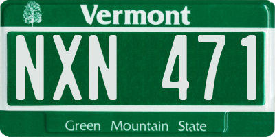 VT license plate NXN471