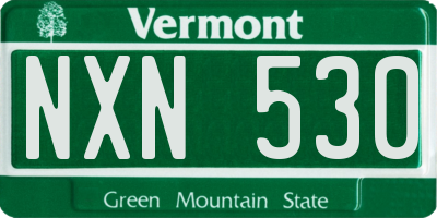 VT license plate NXN530