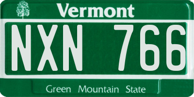 VT license plate NXN766