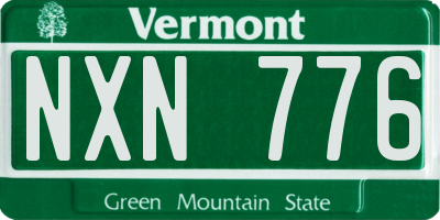VT license plate NXN776