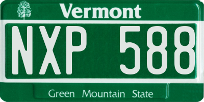 VT license plate NXP588