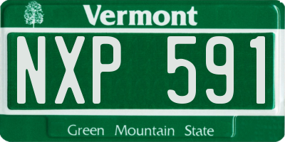 VT license plate NXP591