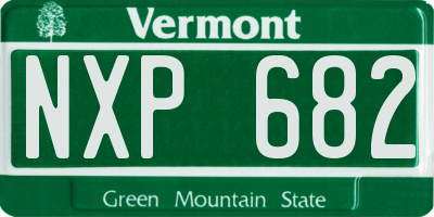 VT license plate NXP682