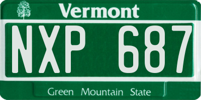 VT license plate NXP687