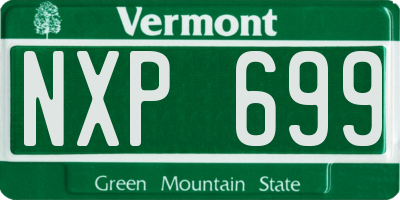 VT license plate NXP699