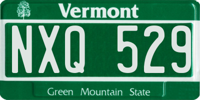VT license plate NXQ529