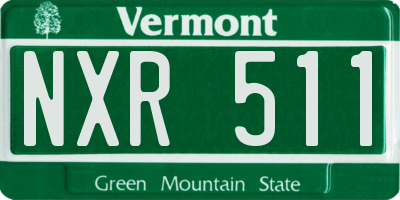 VT license plate NXR511