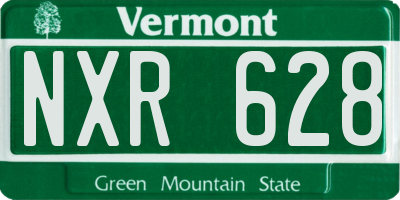 VT license plate NXR628