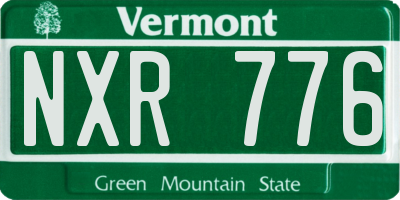 VT license plate NXR776