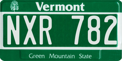 VT license plate NXR782