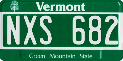VT license plate NXS682