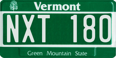 VT license plate NXT180