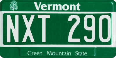 VT license plate NXT290