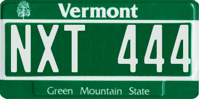 VT license plate NXT444