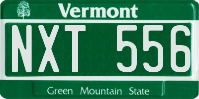 VT license plate NXT556