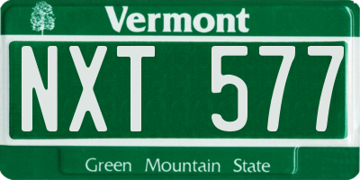 VT license plate NXT577