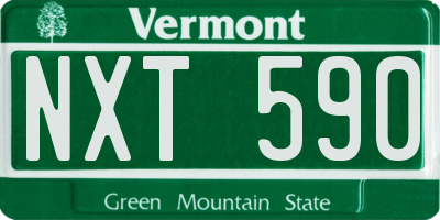 VT license plate NXT590