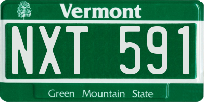 VT license plate NXT591