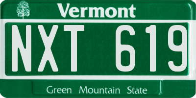 VT license plate NXT619
