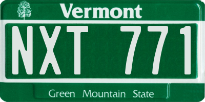VT license plate NXT771