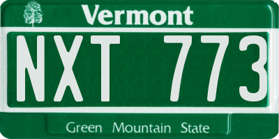 VT license plate NXT773