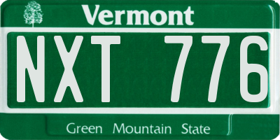VT license plate NXT776