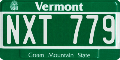 VT license plate NXT779