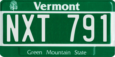VT license plate NXT791