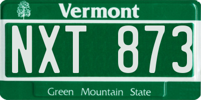 VT license plate NXT873