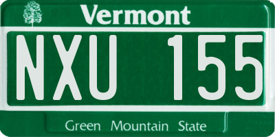 VT license plate NXU155